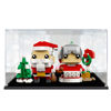 Picture of Acrylic Display Case for LEGO 40274 Christmas Santa Brickheadz Mr Claus & Mrs Claus Figure Storage Box Dust Proof Glue Free