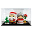 Picture of Acrylic Display Case for LEGO 40274 Christmas Santa Brickheadz Mr Claus & Mrs Claus Figure Storage Box Dust Proof Glue Free