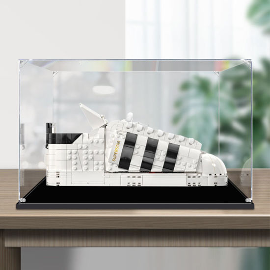 Picture of Acrylic Display Case for LEGO 10282 Creator Expert adidas Originals Superstar Figure Storage Box Dust Proof Glue Free
