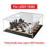 Picture of Acrylic Display Case for LEGO 76392 Harry Potter Hogwarts Wizard’s Chess Figure Storage Box Dust Proof Glue Free