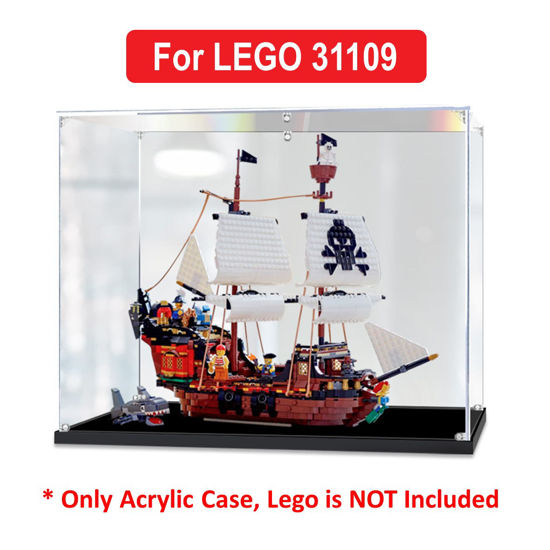 Picture of Acrylic Display Case for LEGO 31109 Creator 3 IN 1 Pirate Ship Figure Storage Box Dust Proof Glue Free