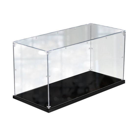 Picture of Acrylic Display Case for LEGO 42082 TECHNIC Rough Terrain Crane Figure Storage Box Dust Proof Glue Free