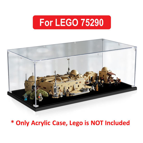 Picture of Acrylic Display Case for LEGO 75290 Star Wars Mos Eisley Cantina Figure Storage Box Dust Proof Glue Free