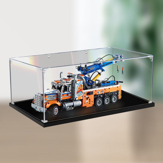 Picture of Acrylic Display Case for LEGO 42128 Technic Heavy-duty Tow Truck Figure Storage Box Dust Proof Glue Free