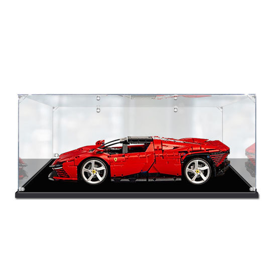 Picture of Acrylic Display Case for LEGO 42143 Technic Ferrari Daytona SP3 Figure Storage Box Dust Proof Glue Free
