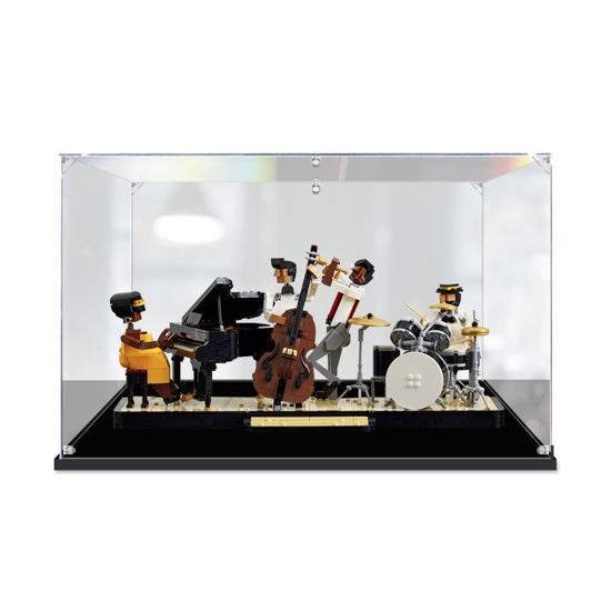 Picture of Acrylic Display Case for LEGO 21334 Ideas Jazz Quartet Figure Storage Box Dust Proof Glue Free