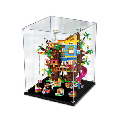 Picture of Acrylic Display Case for LEGO 41703 Friends Friendship Tree House Figure Storage Box Dust Proof Glue Free