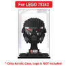 Picture of Acrylic Display Case for LEGO 75343 Star Wars Dark Trooper Helmet Figure Storage Box Dust Proof Glue Free