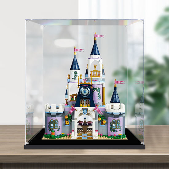 Picture of Acrylic Display Case for LEGO 41154 DISNEY Cinderella's Dream Castle Figure Storage Box Dust Proof Glue Free
