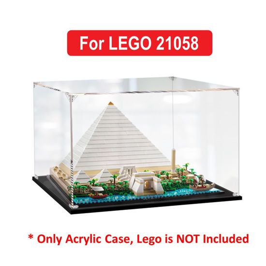 Picture of Acrylic Display Case for LEGO 21058 Architecture Great Pyramid of Giza Figure Storage Box Dust Proof Glue Free