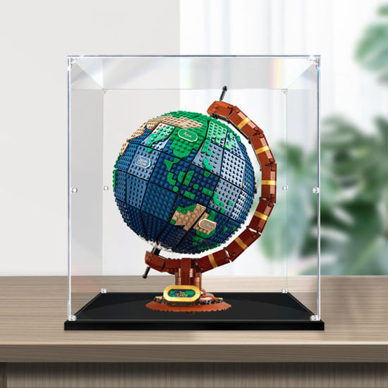 Picture of Acrylic Display Case for LEGO 21332 Ideas The Globe Figure Storage Box Dust Proof Glue Free