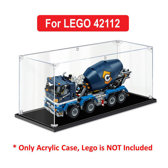 Picture of Acrylic Display Case for LEGO 42112 Technic Concrete Mixer Truck Figure Storage Box Dust Proof Glue Free