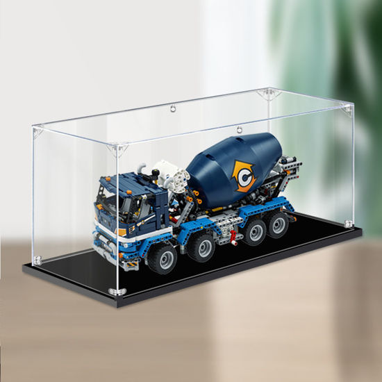 Picture of Acrylic Display Case for LEGO 42112 Technic Concrete Mixer Truck Figure Storage Box Dust Proof Glue Free