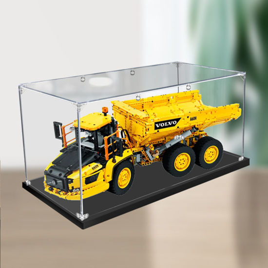 Picture of Acrylic Display Case for LEGO 42114 Technic 6x6 Volvo Articulated Hauler A60H Truck Wheel Loader Figure Storage Box Dust Proof Glue Free