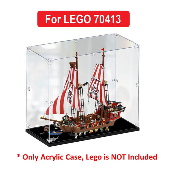Picture of Acrylic Display Case for LEGO 70413 Pirates the Brick Bounty Figure Storage Box Dust Proof Glue Free