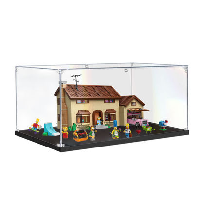 Picture of Acrylic Display Case for LEGO 71006 The Simpsons House Figure Storage Box Dust Proof Glue Free