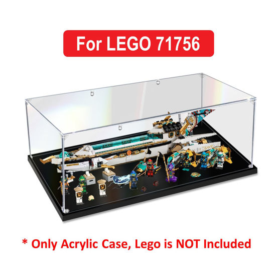 Picture of Acrylic Display Case for LEGO 71756 Ninjago Hydro Bounty Figure Storage Box Dust Proof Glue Free