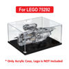 Picture of Acrylic Display Case for LEGO 75292 STAR WARS The Razor Crest Mandalorian Figure Storage Box Dust Proof Glue Free