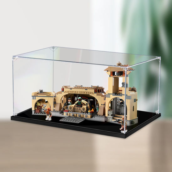 Picture of Acrylic Display Case for LEGO 75326 Star Wars Boba Fett's Throne Room Figure Storage Box Dust Proof Glue Free