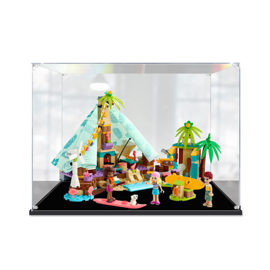 Picture of Acrylic Display Case for LEGO 41700 Friends Beach Glamping Figure Storage Box Dust Proof Glue Free