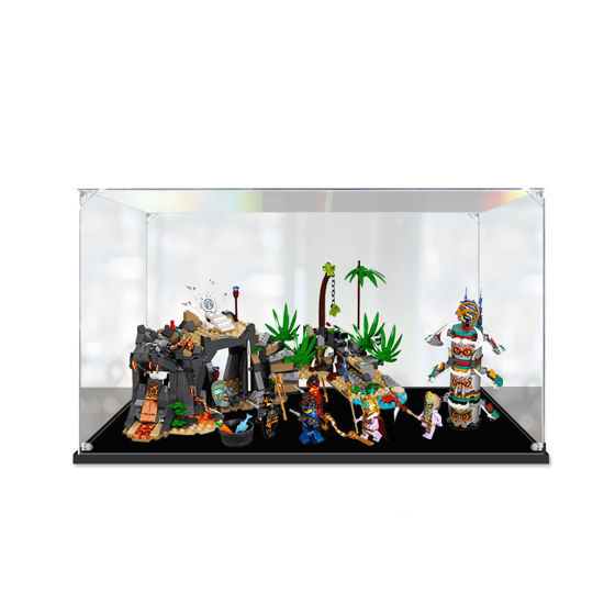 Picture of Acrylic Display Case for LEGO 71747 NINJAGO The Keepers' Village Figure Storage Box Dust Proof Glue Free