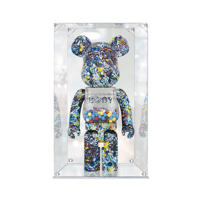 Picture of Acrylic Display Case for 400% Bearbrick Figure Storage Box Dust Proof Glue Free
