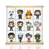 Picture of Acrylic Display Case for Funko Pop! Vinyl Naruto Young Kakashi Hatake Glow 3.75 Inch Compatible 12 Slots Wall Mount Dust Proof Glue Free