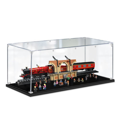 Picture of Acrylic Display Case for LEGO 76405 Harry Potter Hogwarts Express Figure Storage Box Dust Proof Glue Free