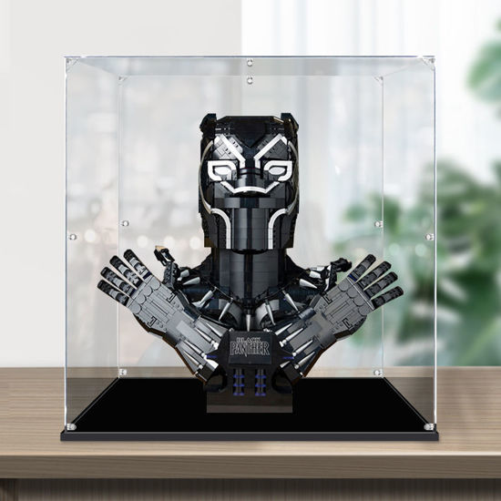 Picture of Acrylic Display Case for LEGO 76215 Marvel Black Panther Figure Storage Box Dust Proof Glue Free