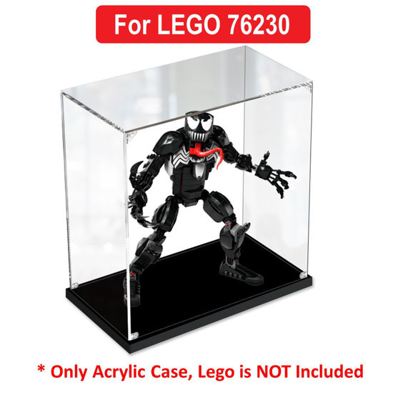 Picture of Acrylic Display Case for LEGO 76230 Marvel Spider-Man Venom Figure Storage Box Dust Proof Glue Free