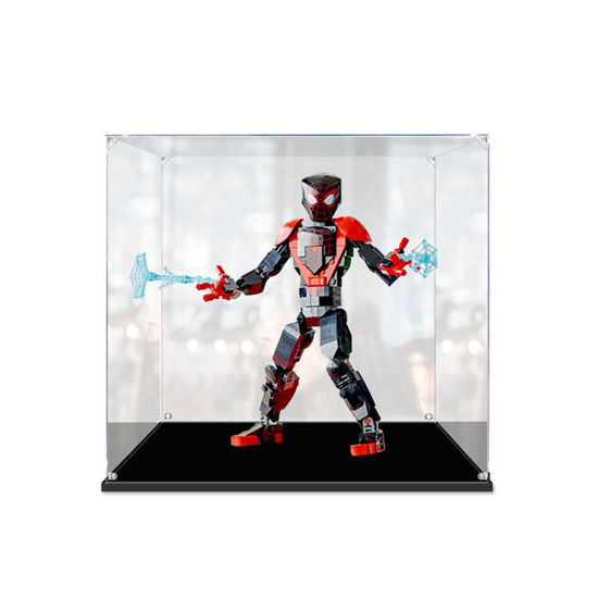 Picture of Acrylic Display Case for LEGO 76225 MARVEL Spider-Man Miles Morales Figure Storage Box Dust Proof Glue Free