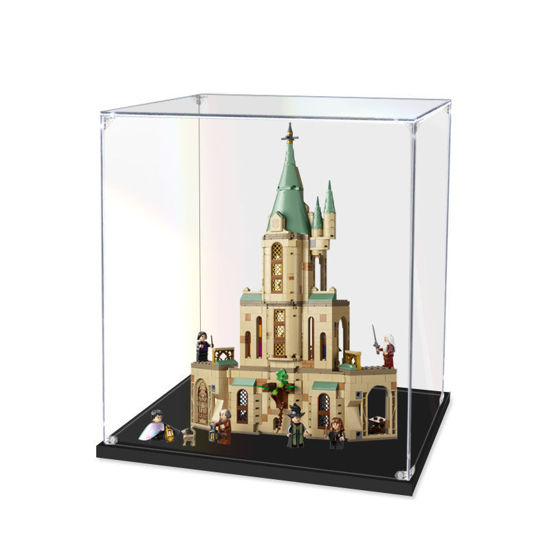 Picture of Acrylic Display Case for LEGO 76402 Harry Potter Hogwarts Dumbledore's Office Figure Storage Box Dust Proof Glue Free