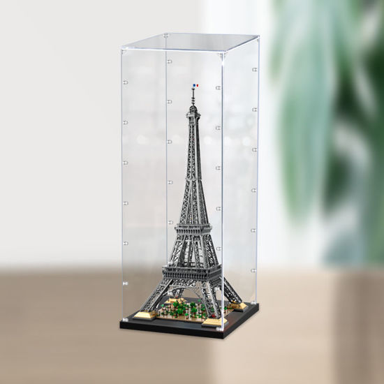 Picture of Acrylic Display Case for LEGO 10307 Icons Eiffel Tower Figure Storage Box Dust Proof Glue Free