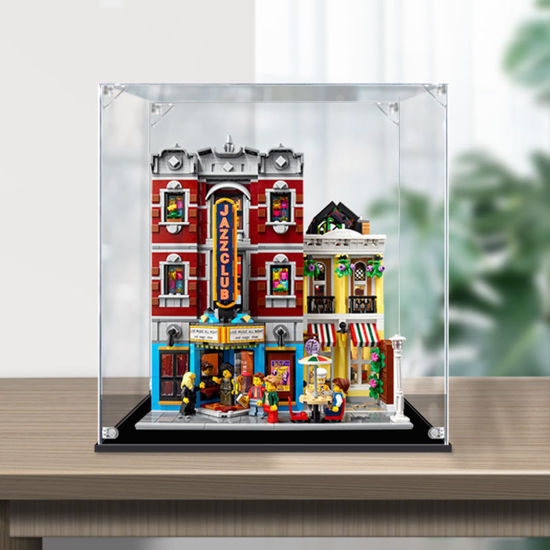 Picture of Acrylic Display Case for LEGO 10312 Icons Jazz Club Figure Storage Box Dust Proof Glue Free