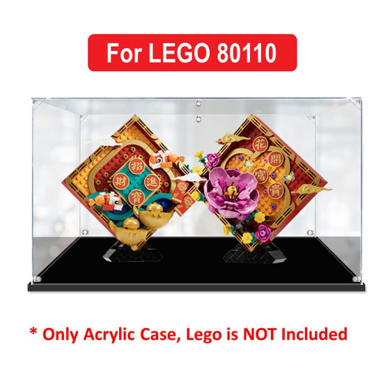 Picture of Acrylic Display Case for LEGO 80110 Creator Lunar New Year Display Figure Storage Box Dust Proof Glue Free