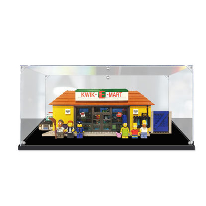 Picture of Acrylic Display Case for LEGO 71016 The Simpsons The Kwik-E-Mart Figure Storage Box Dust Proof Glue Free