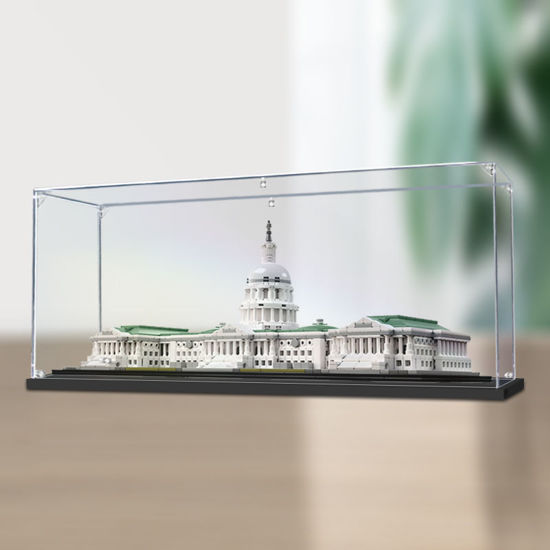 Picture of Acrylic Display Case for LEGO 21030 Architecture United States Capitol Building Figure Storage Box Dust Proof Glue Free
