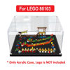 Picture of Acrylic Display Case for LEGO 80103 Creator Seasonal Chinese Dragon Boat Race Figure Storage Box Dust Proof Glue Free