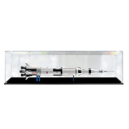 Picture of Acrylic Display Case for LEGO 21309 Star Wars NASA Apollo Saturn V Figure Storage Box Dust Proof Glue Free