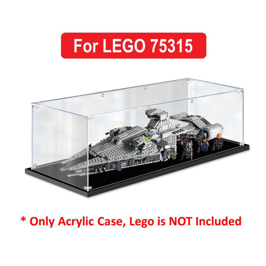 Picture of Acrylic Display Case for LEGO 75315 Star Wars Imperial Light Cruiser Figure Storage Box Dust Proof Glue Free