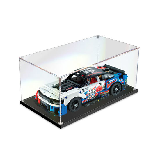 Picture of Acrylic Display Case for LEGO 42153 Technic NASCAR Next Gen Chevrolet Camaro ZL2 Figure Storage Box Dust Proof Glue Free