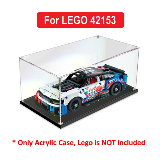 Picture of Acrylic Display Case for LEGO 42153 Technic NASCAR Next Gen Chevrolet Camaro ZL2 Figure Storage Box Dust Proof Glue Free