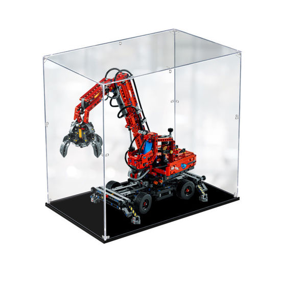 Picture of Acrylic Display Case for LEGO 42144 Technic Material Handler Figure Storage Box Dust Proof Glue Free