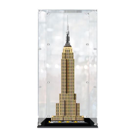 Picture of Acrylic Display Case for LEGO 21046 Architecture Empire State Building Figure Storage Box Dust Proof Glue Free