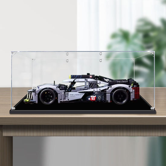 Picture of Acrylic Display Case for LEGO 42156 Technic PEUGEOT 9X8 24H Le Mans Hybrid Hypercar Figure Storage Box Dust Proof Glue Free