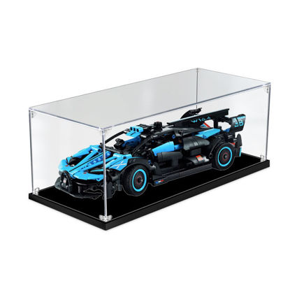 Picture of Acrylic Display Case for LEGO 42162 Technic Bugatti Bolide Agile Blue Figure Storage Box Dust Proof Glue Free