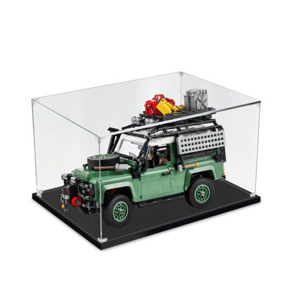 Picture of Acrylic Display Case for LEGO 10317 Icons Land Rover Classic Defender 90 Figure Storage Box Dust Proof Glue Free