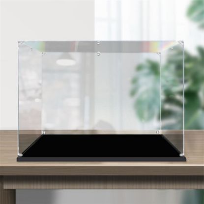 Picture of Acrylic Display Case Dustproof for Lego Robotime Rokr Rolife Boat Car Model Gundam Diecast BearBrick Statue Funko Pop Vinyl Gift