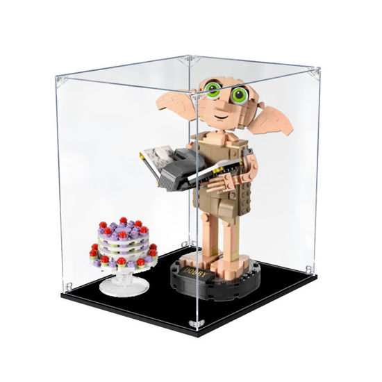 Picture of Acrylic Display Case for LEGO 76421 Harry Potter Dobby the House Elf Figure Storage Box Dust Proof Glue Free