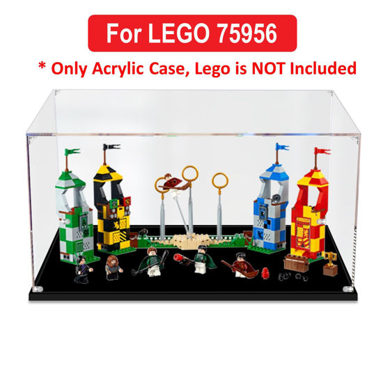 Picture of Acrylic Display Case for LEGO 75956 Harry Potter Quidditch Match Figure Storage Box Dust Proof Glue Free